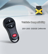 Keyless Entry Car Remote Control 315Mhz Replacement for 2001-2003 Dodge Caravan with FCC: GQ43VT17T
